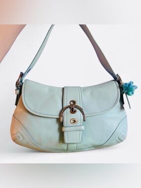 Vintage Light Blue Coach Soho
